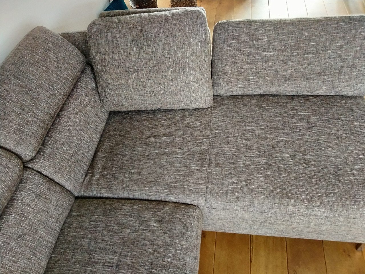 Montel bank met loungedeel hoek rechts