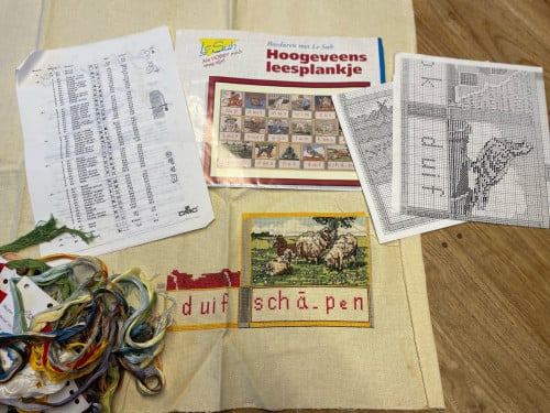 Borduurpakket Leesplankje