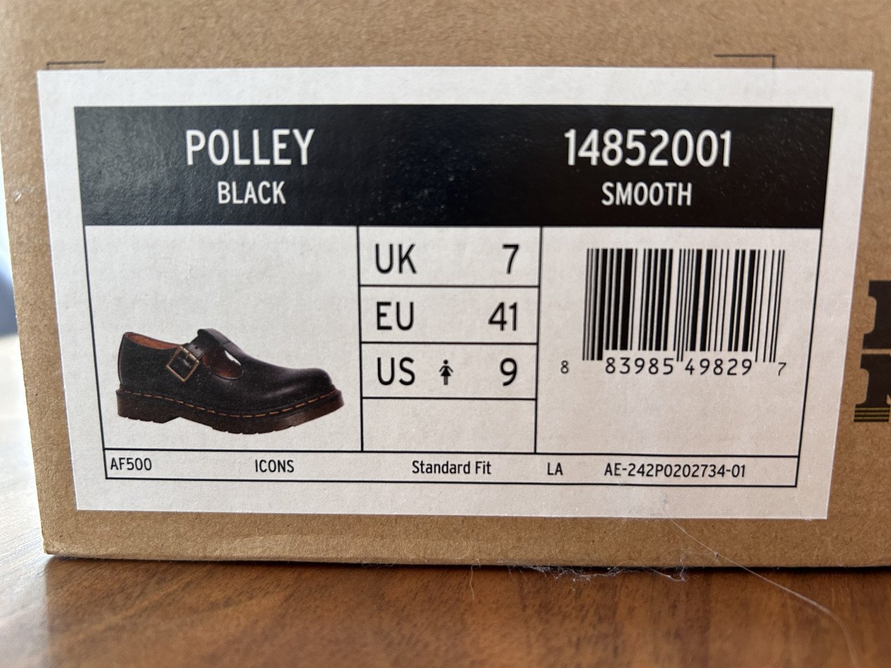 Nieuwe dr Martens, Polley, maat 41, zwart