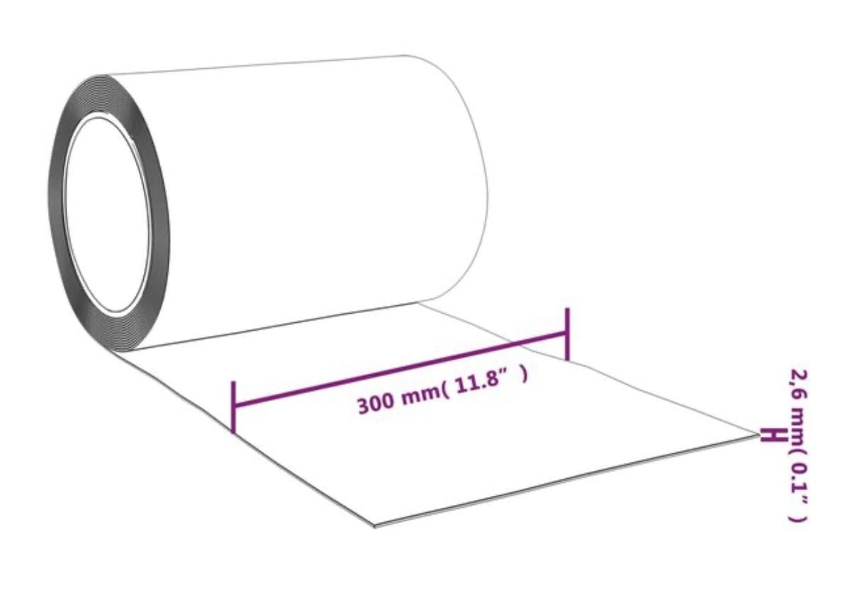 Strokengordijn 30 cm breed / Dikte 2,6 mm / Rol 25 meter