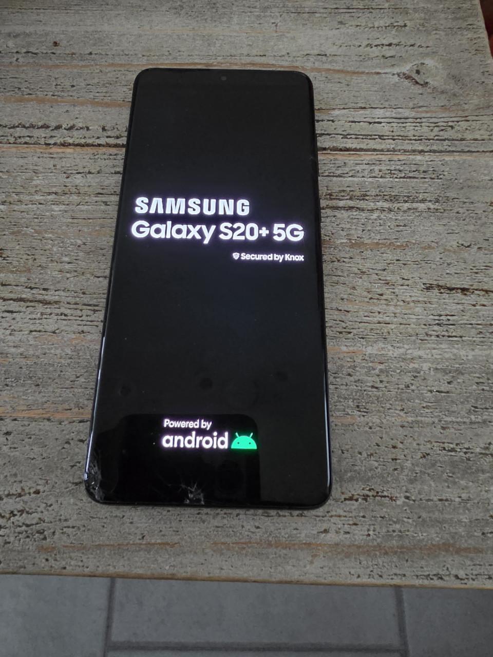 Te koop samsung s20 128gb gebarst voor kant