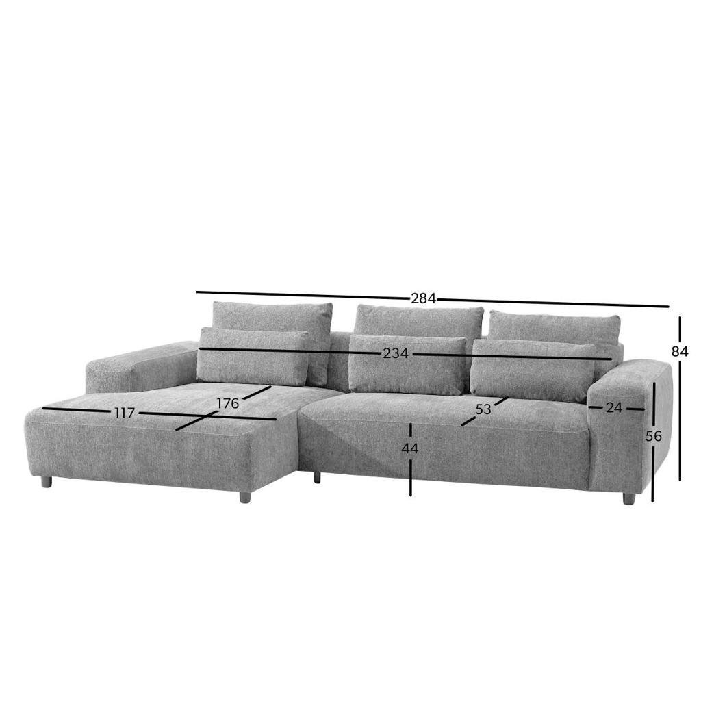 Nous living hoekbank miro kleur beige