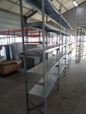 Gebruikte verzinkte magazijnstelling in diverse maten