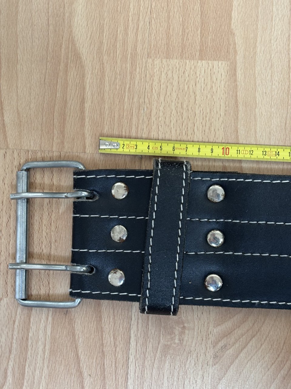 Powerlift riem zwart leer 1.30x10x1