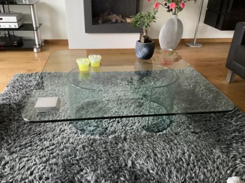 Glazen salontafel