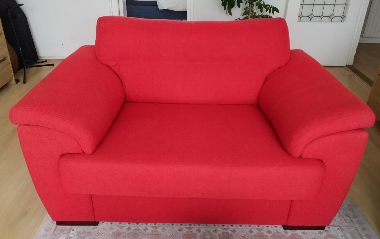 Henders & Hazel 2-zits bank + loveseat rood