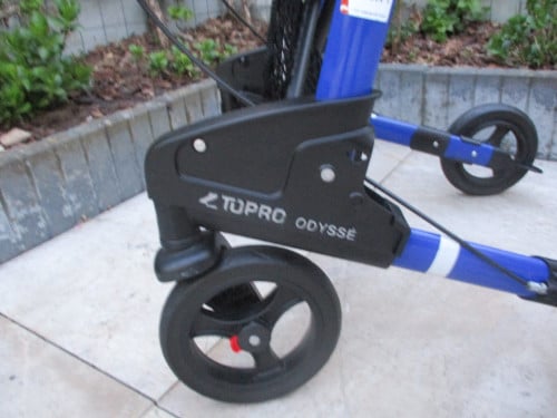 Zgan Topro Odysse dubbel opvouwbare lichtgewicht rollator met dienblad en