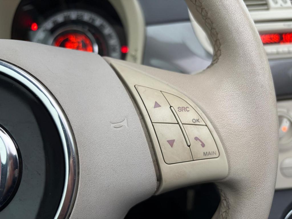 Fiat 500 1.2 lounge/automaat/cabrio/airco/lichtmetaal/