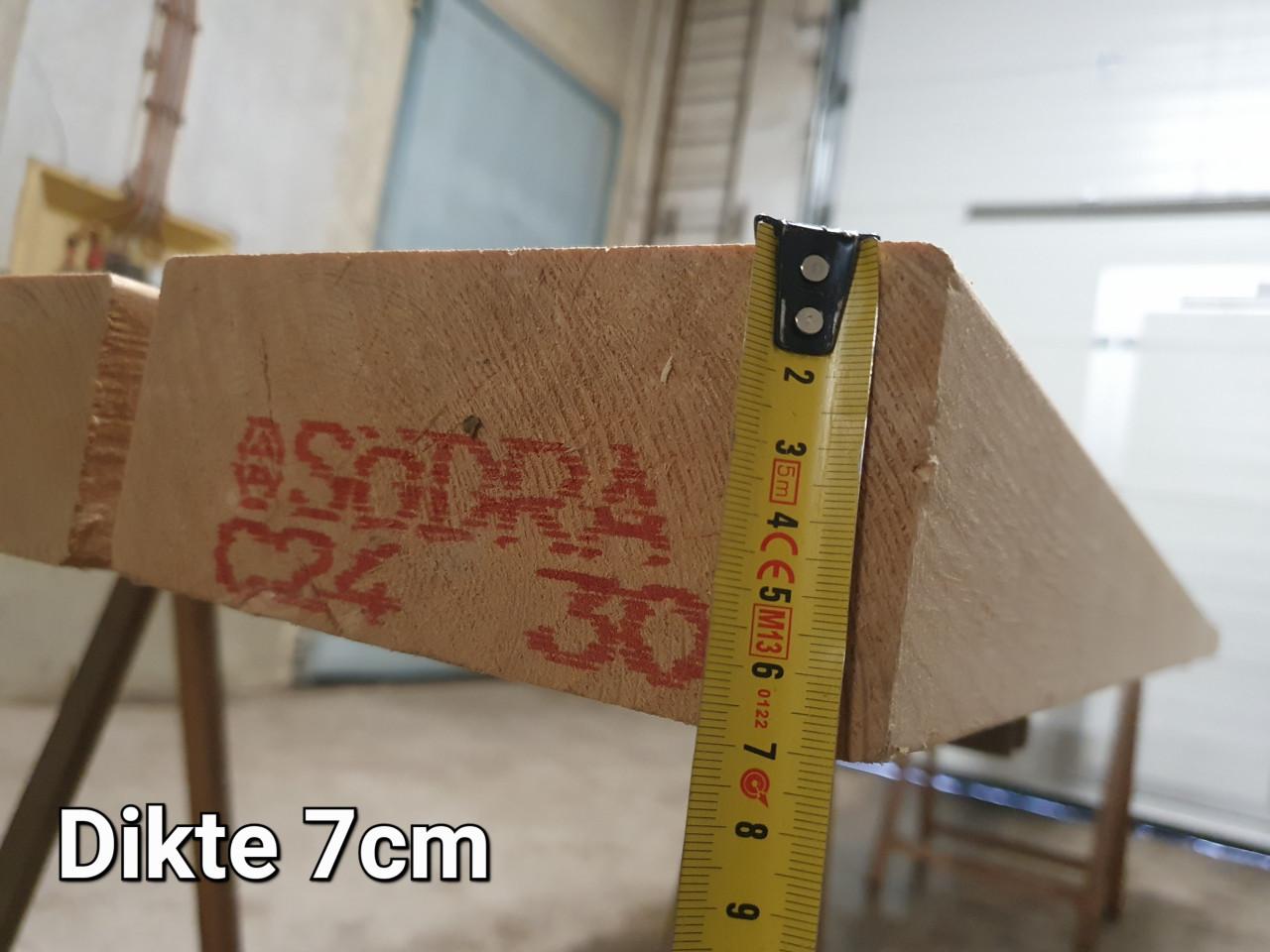 4 nieuwe vurenhouten Gording balken totaal 16 Meter