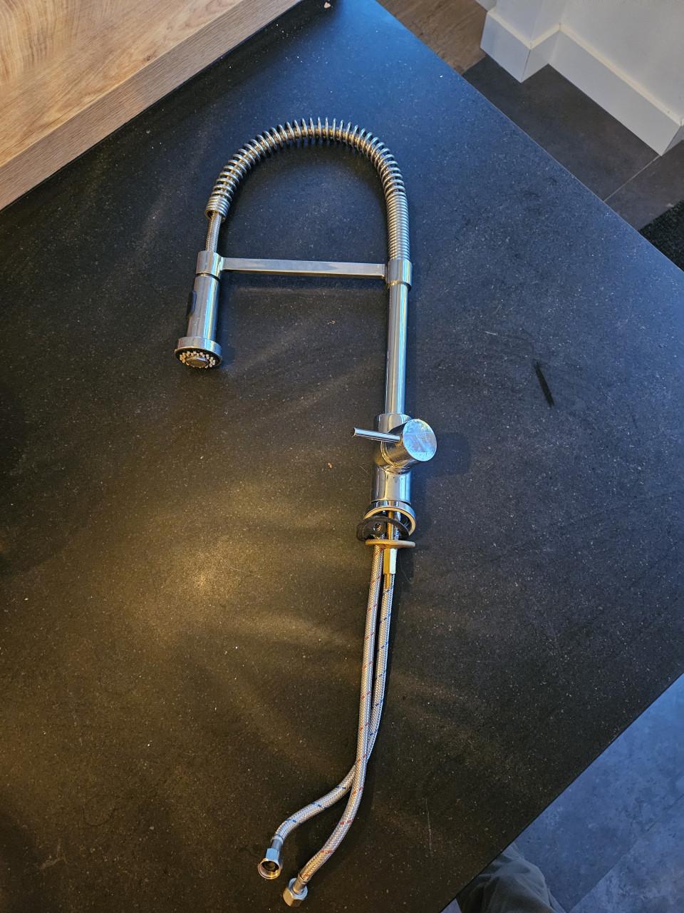 Keukenkraan met flexibel deel