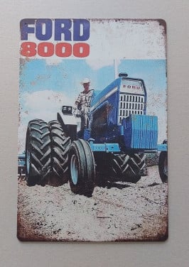 Ford 8000 Metalen Bord