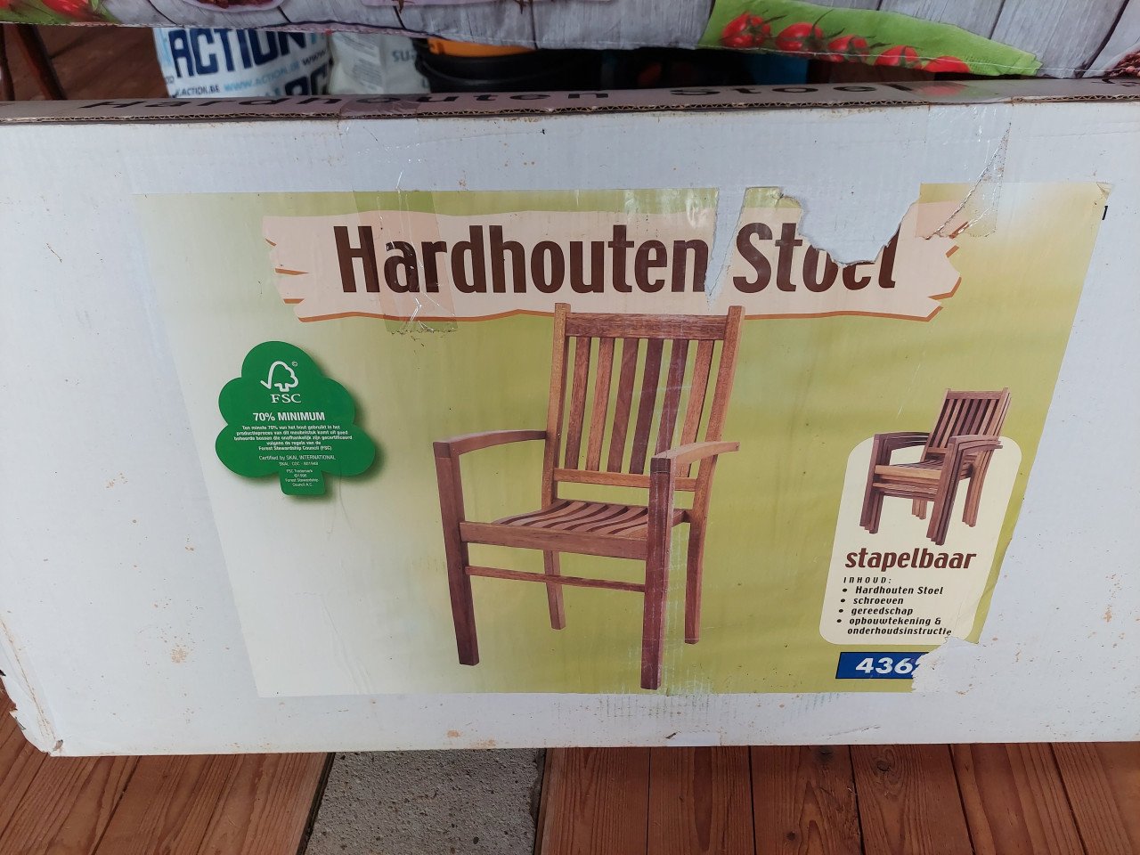 Houten tuinstoel