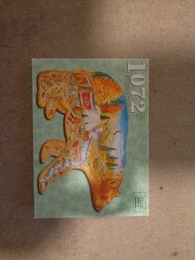 Puzzel silhouette beer