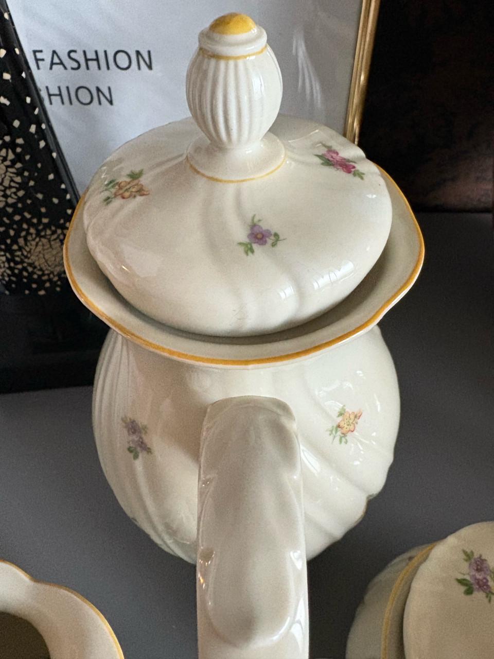 Vintage Seltmann  Weiden koffie/theepot, suikerpot + melkkannetje