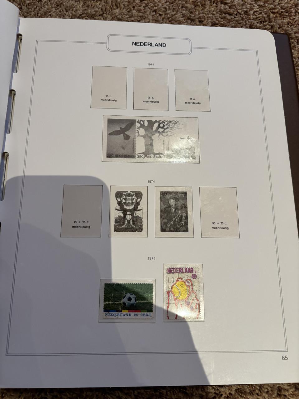 Postzegel album van 1972 tot 1978