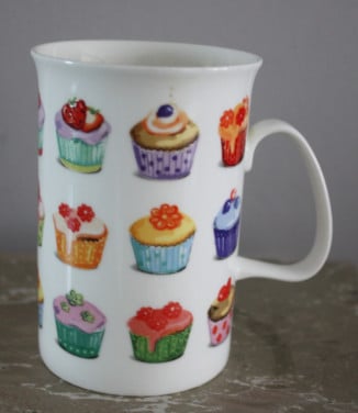 Mok met cupcake print