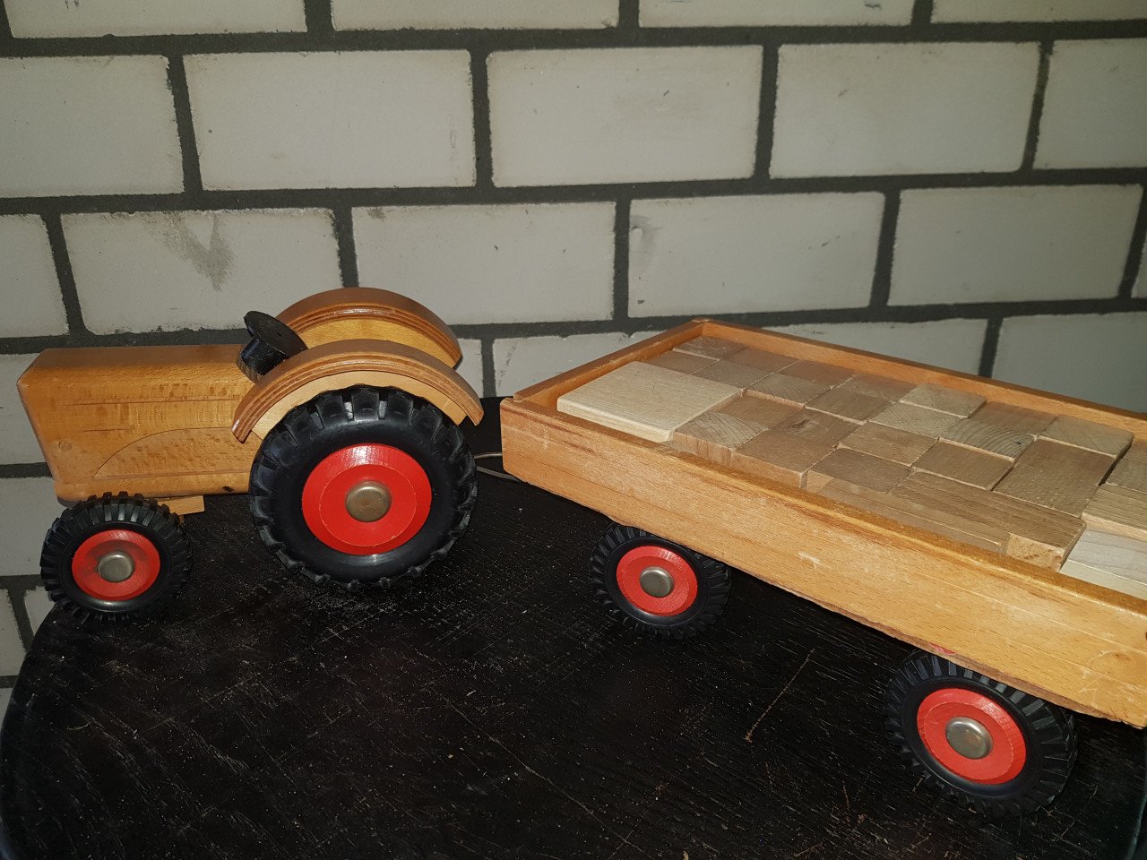 Houten tractor