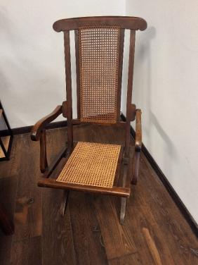 Vintage houten klapstoel