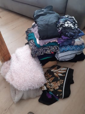 Kleding tas vol geen koeriersdiensten