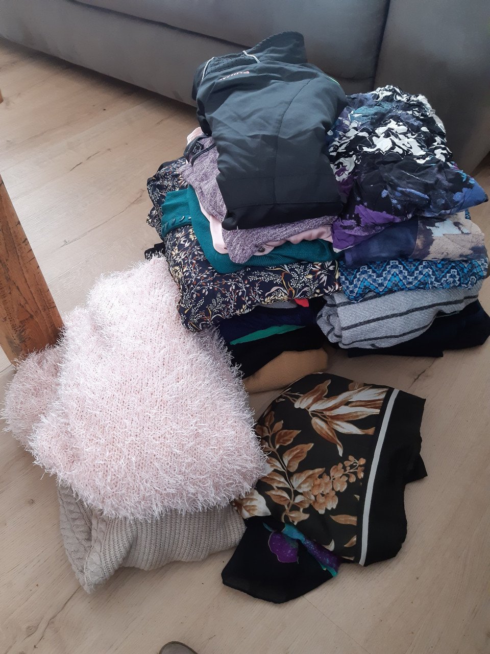 Kleding tas vol geen koeriersdiensten