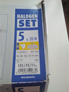 Halogen hangspots 5 stuks