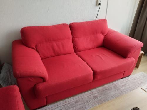 Henders & Hazel 2-zits bank + loveseat rood
