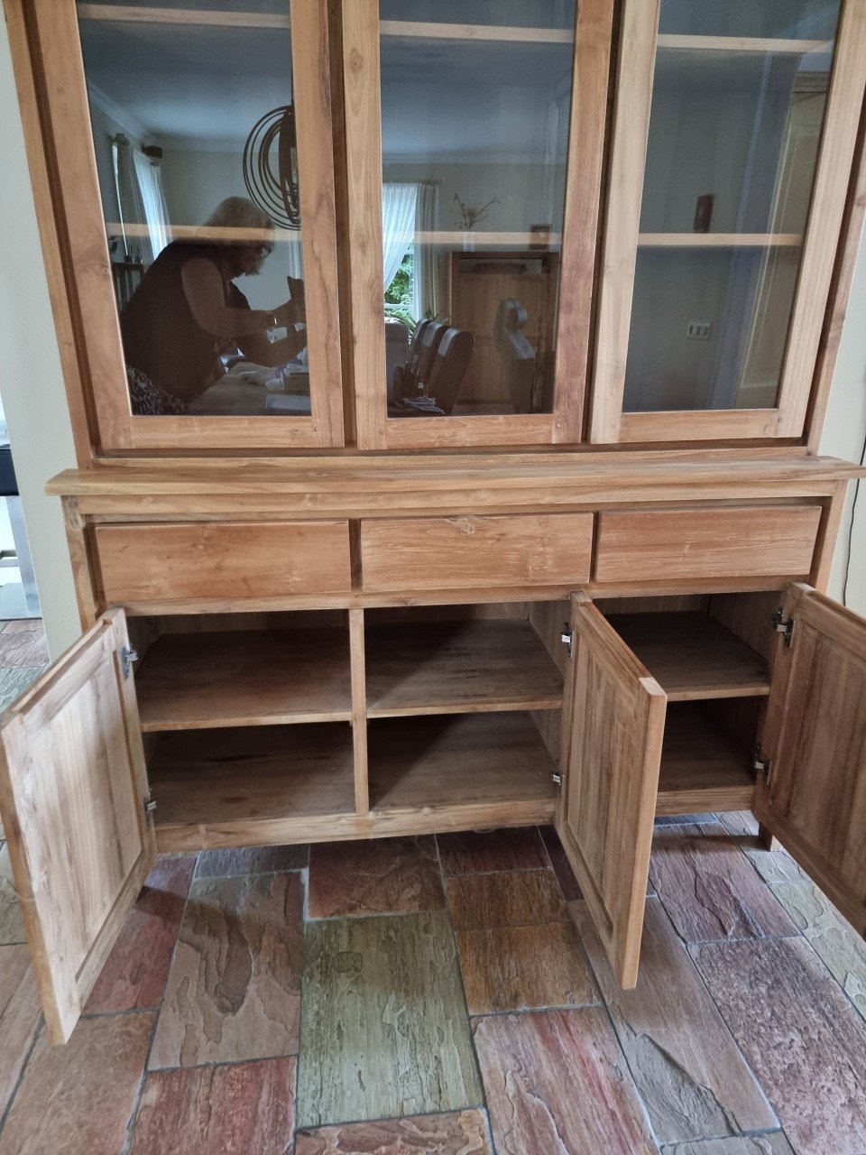 Teakhouten buffetkast