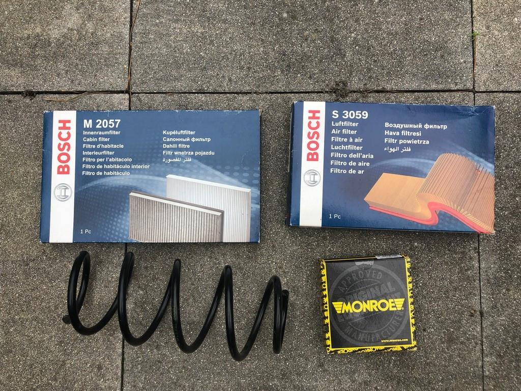 Schroefveer + toplager tbv Polo / Ibiza / Fabia + filters