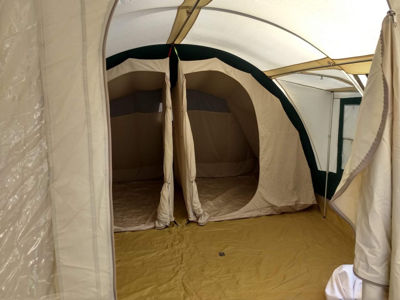 6 persoons familie tent met karretje incl keuken