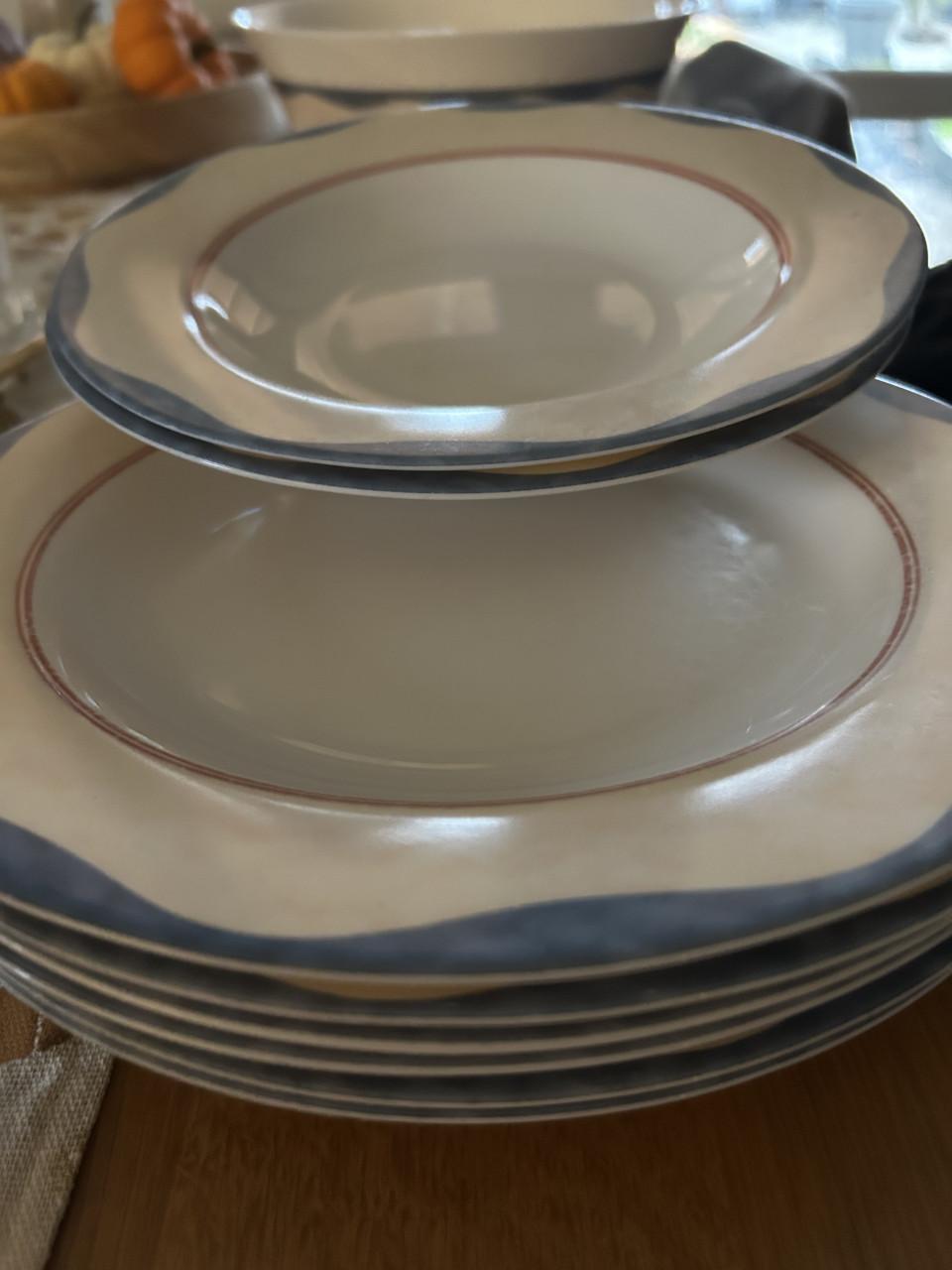 Servies borden + schaal