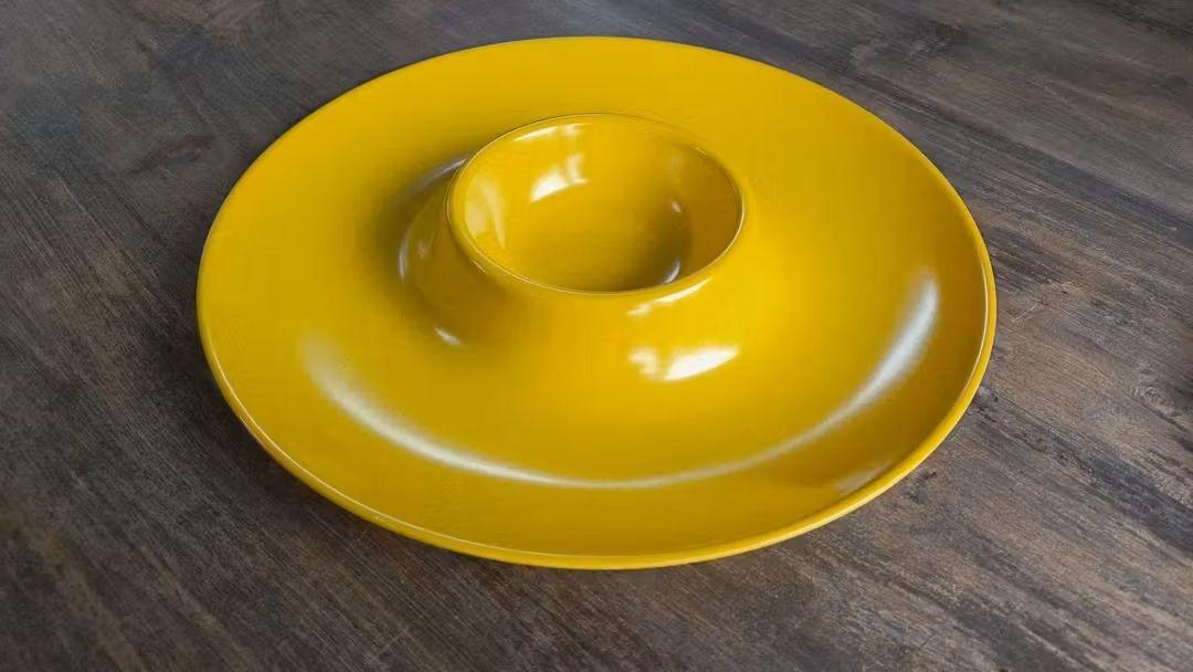 🤩 3 (dezelfde) grote Retro Hapjes-schalen melamine