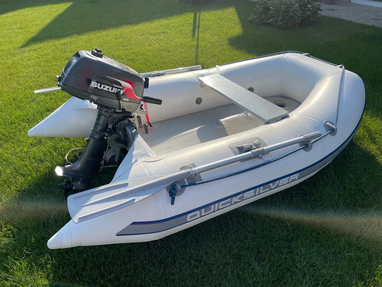 Quicksilver motorboot met buitenboordmotor Suzuki 4 pk