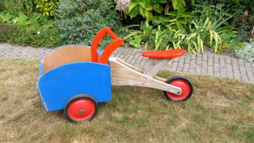 Houten bakfietsje