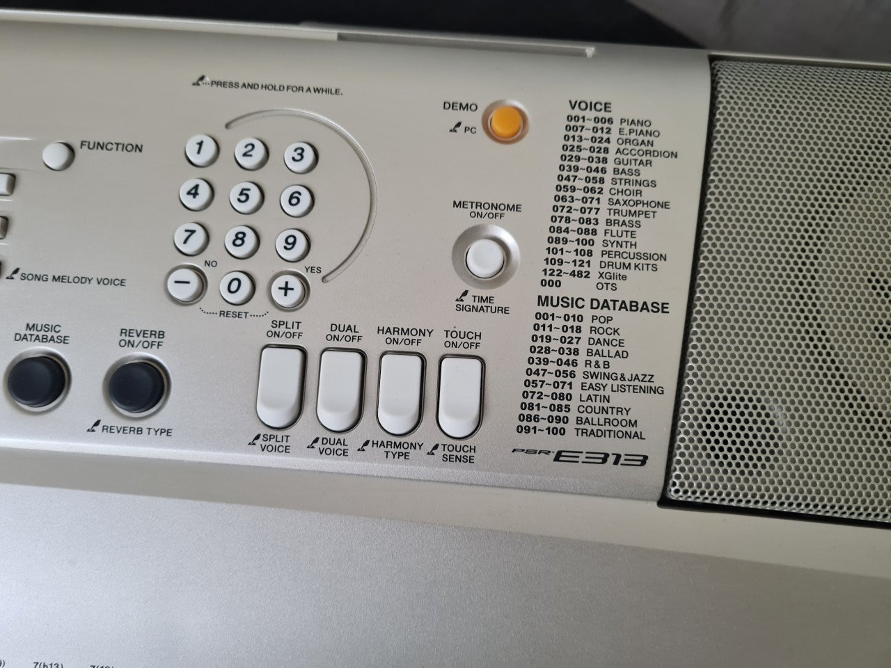 Yamaha keyboard inclusief statief
