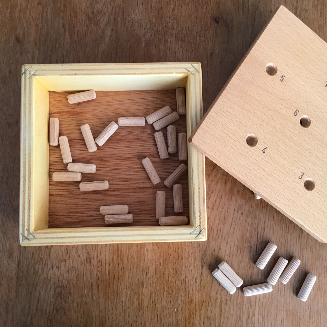 Pokerkistje oudhollands spel - hout - oud Hollands pokerspel