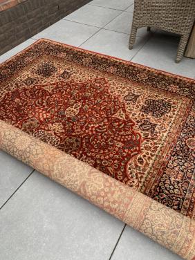 ❣️Super Leuk Sfeervol Vintage Vloerkleed❣️Keshan❣️Zuiver Scheerwol❣️