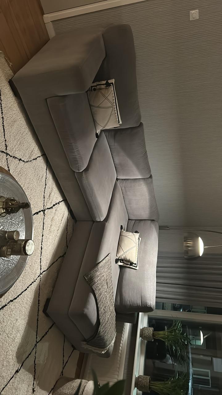 Izgst grijzige Hoekbank