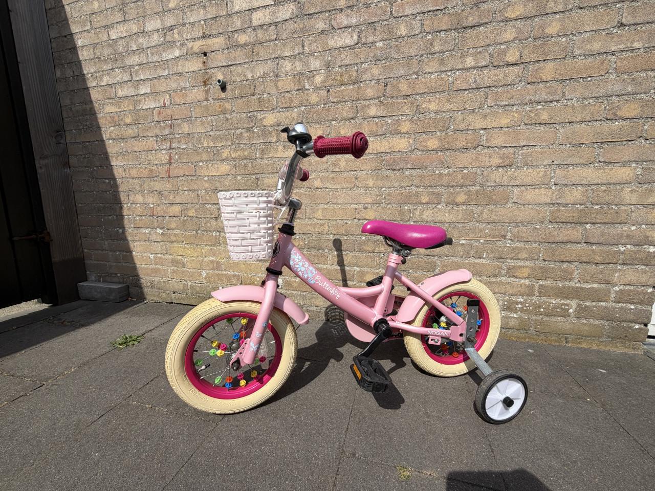 Meisjesfiets 12 inch inclusief zijwieltjes