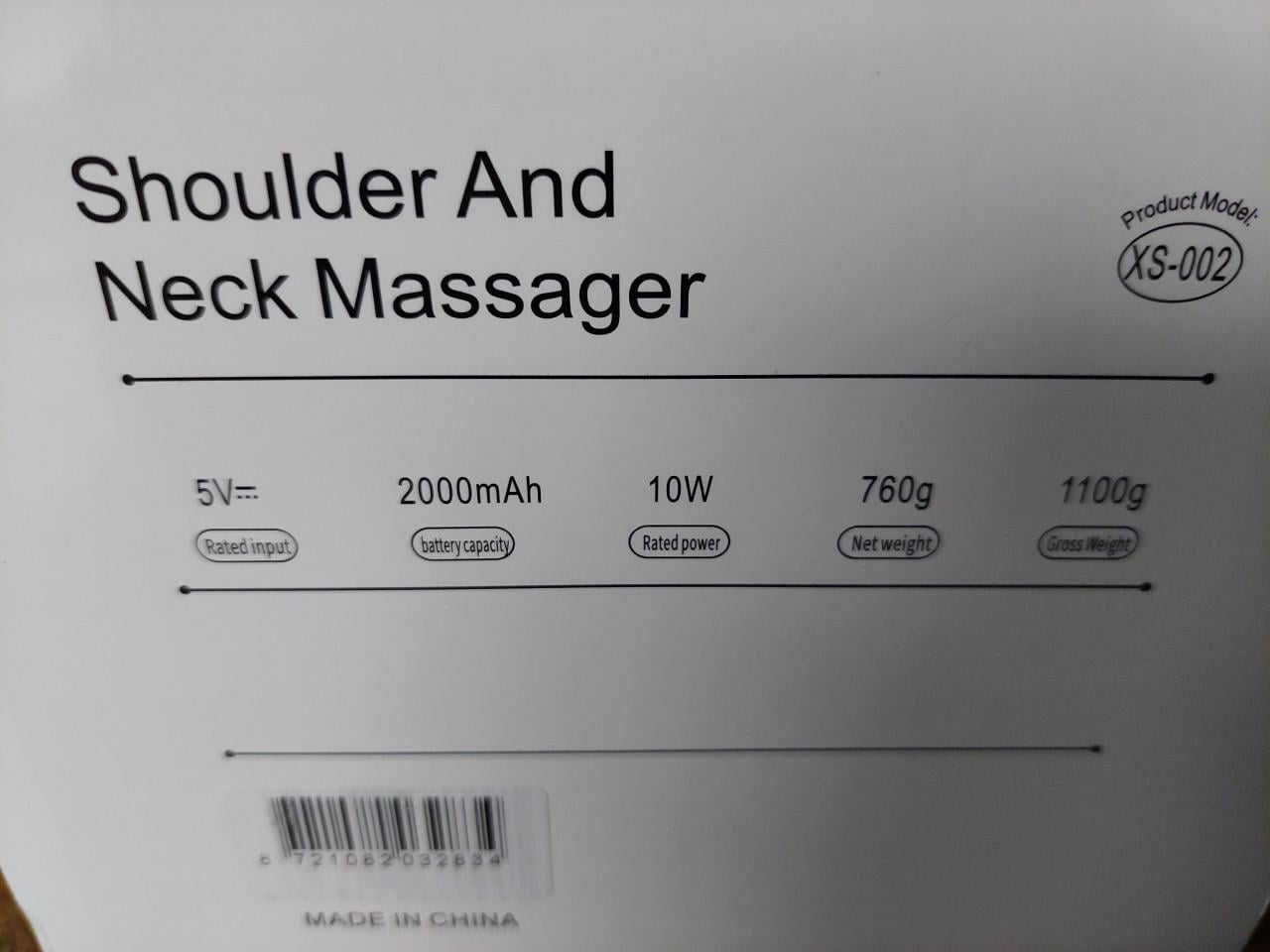 Nieuwe schouder & nekmassage apparaat