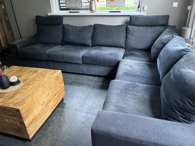 Gratis hoekbank Vimle van IKEA, blauw.