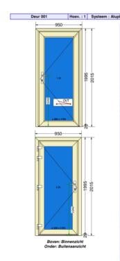 Pvc achterdeur Hr +++