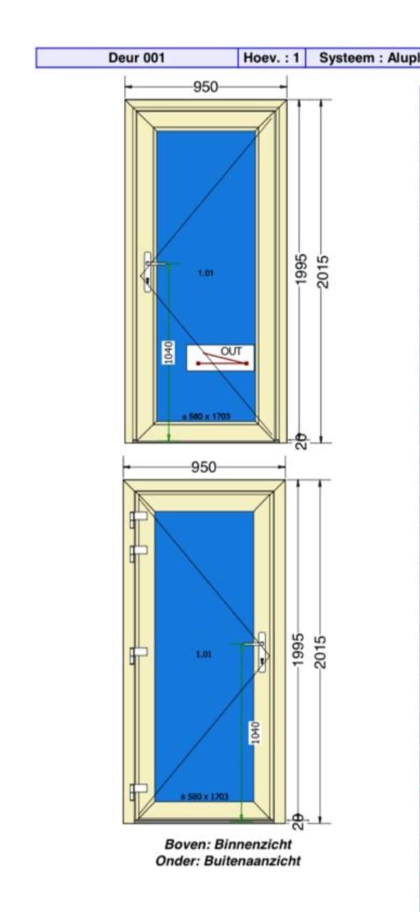 Pvc achterdeur Hr +++