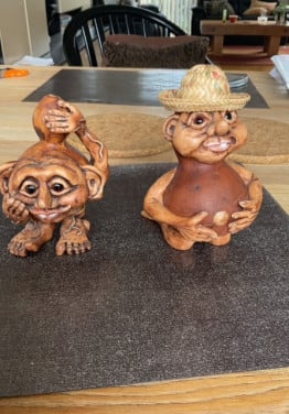 2 handgemaakte trollen