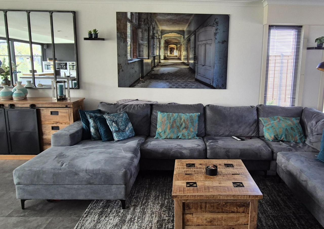 Mooi groot schilderij op Dibond