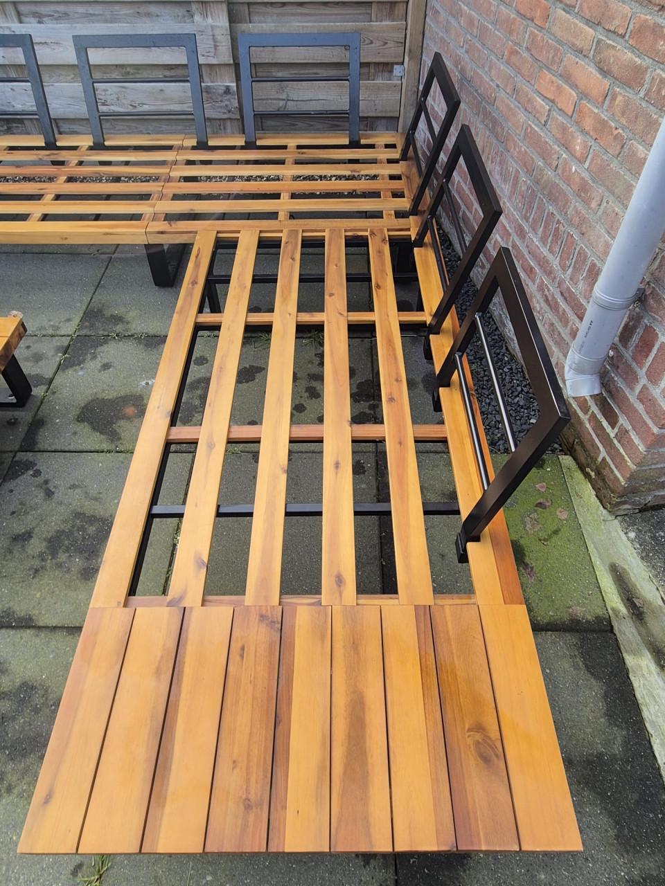 Aluminium loungeset (BEZORGING MOGELIJK)