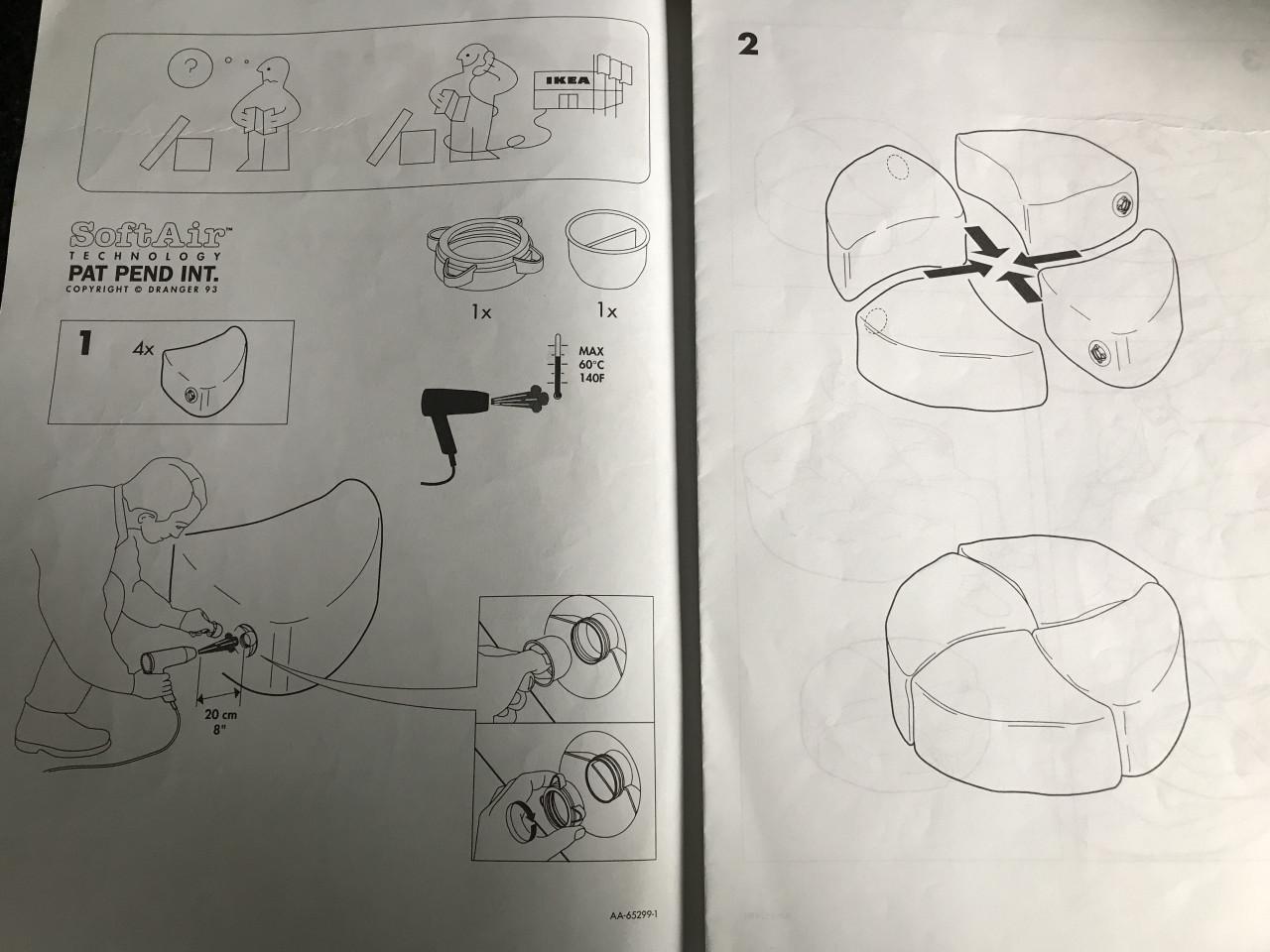 Rode grote opblaasbare poef