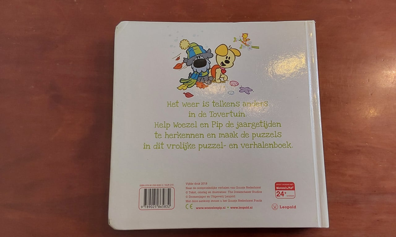 Originele Woezel en Pip puzzelboek