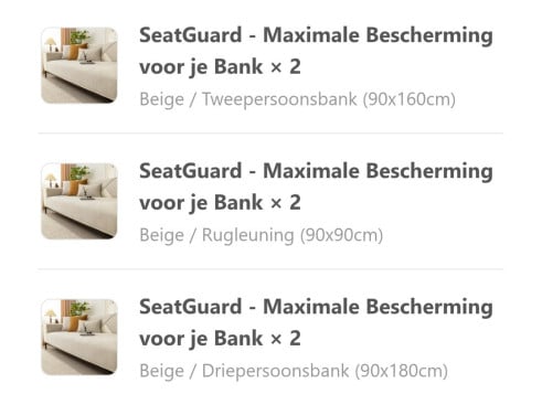 Seatguard (bankbeschermer) beige
