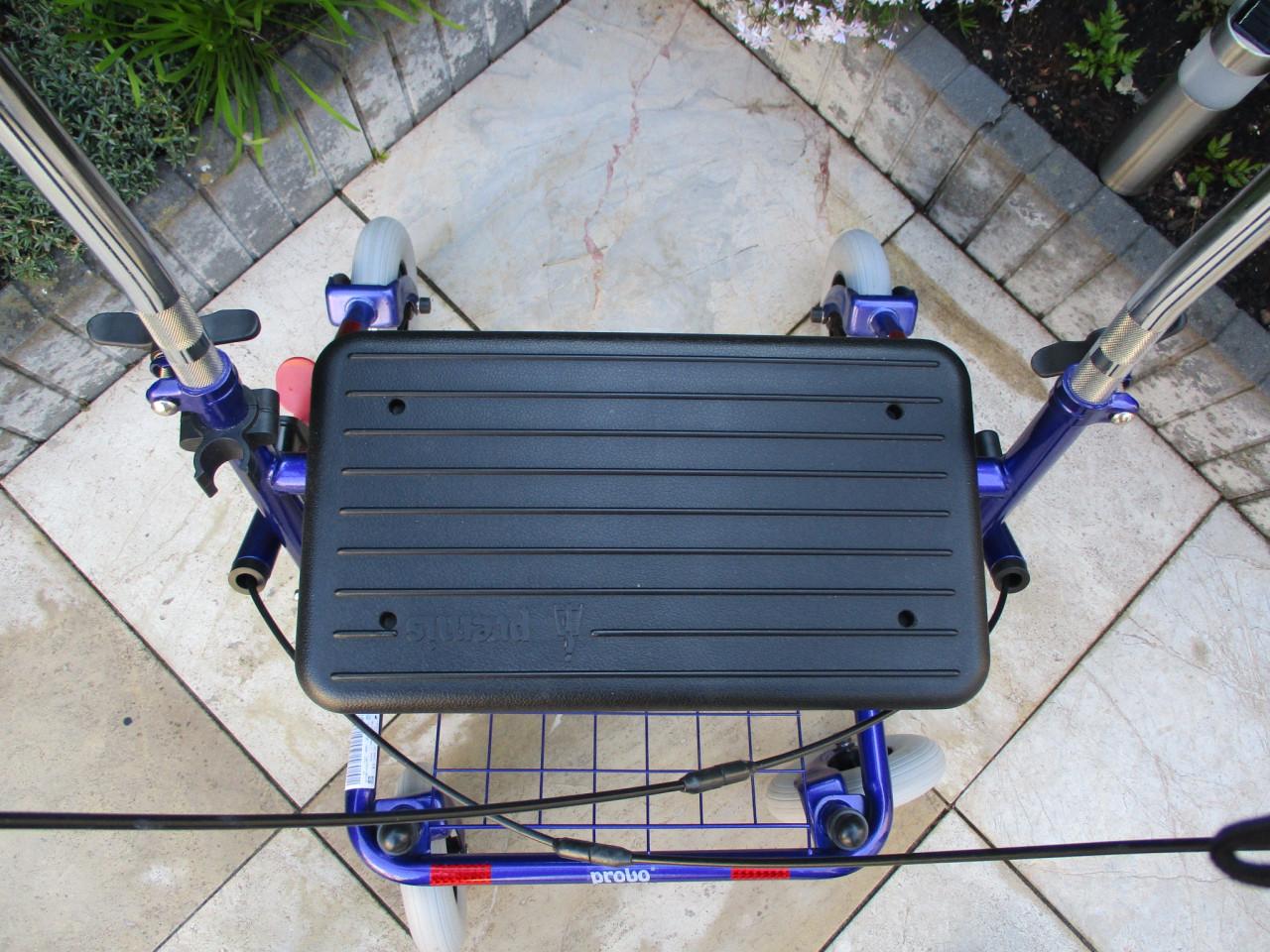 Nieuw Premis Provo opvouwbare rollator met zitje dienblad mand + stokhouder