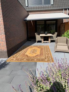 💐Onwijs Leuk Okergeel Vintage Vloerkleed in NIEUWSTAAT💐